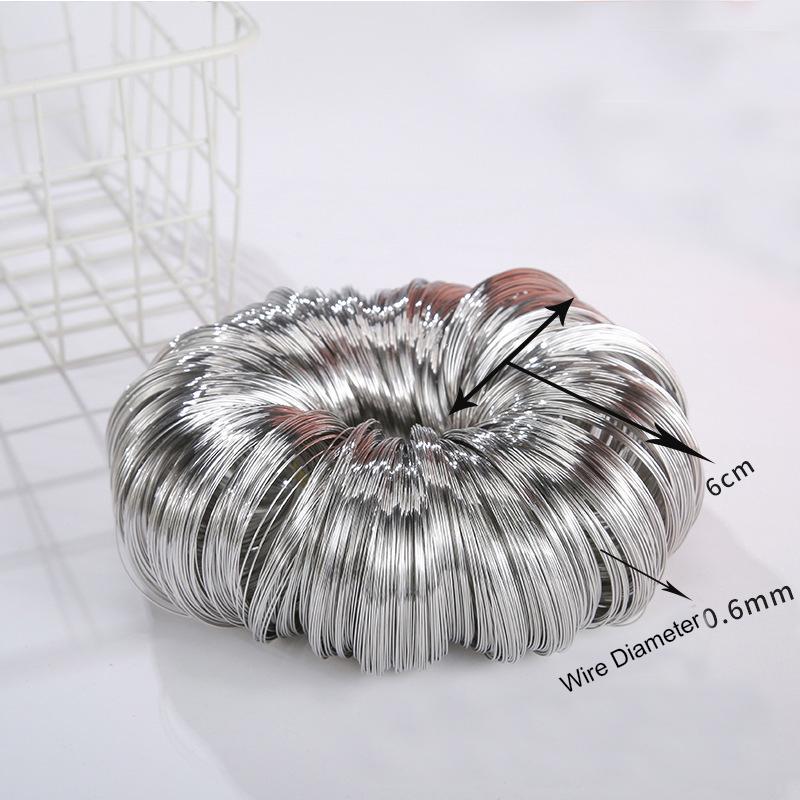 100loops/lot Memory Steel Wire Beading Bracelets Findings Silver Color Diameter 0.6mm String For DIY Jewelry Making Accessories
100loops/lot Memory Steel Wire Beading Bracelets Findings Silver Color Diameter 0.6mm String For DIY Jewelry Making Accessories