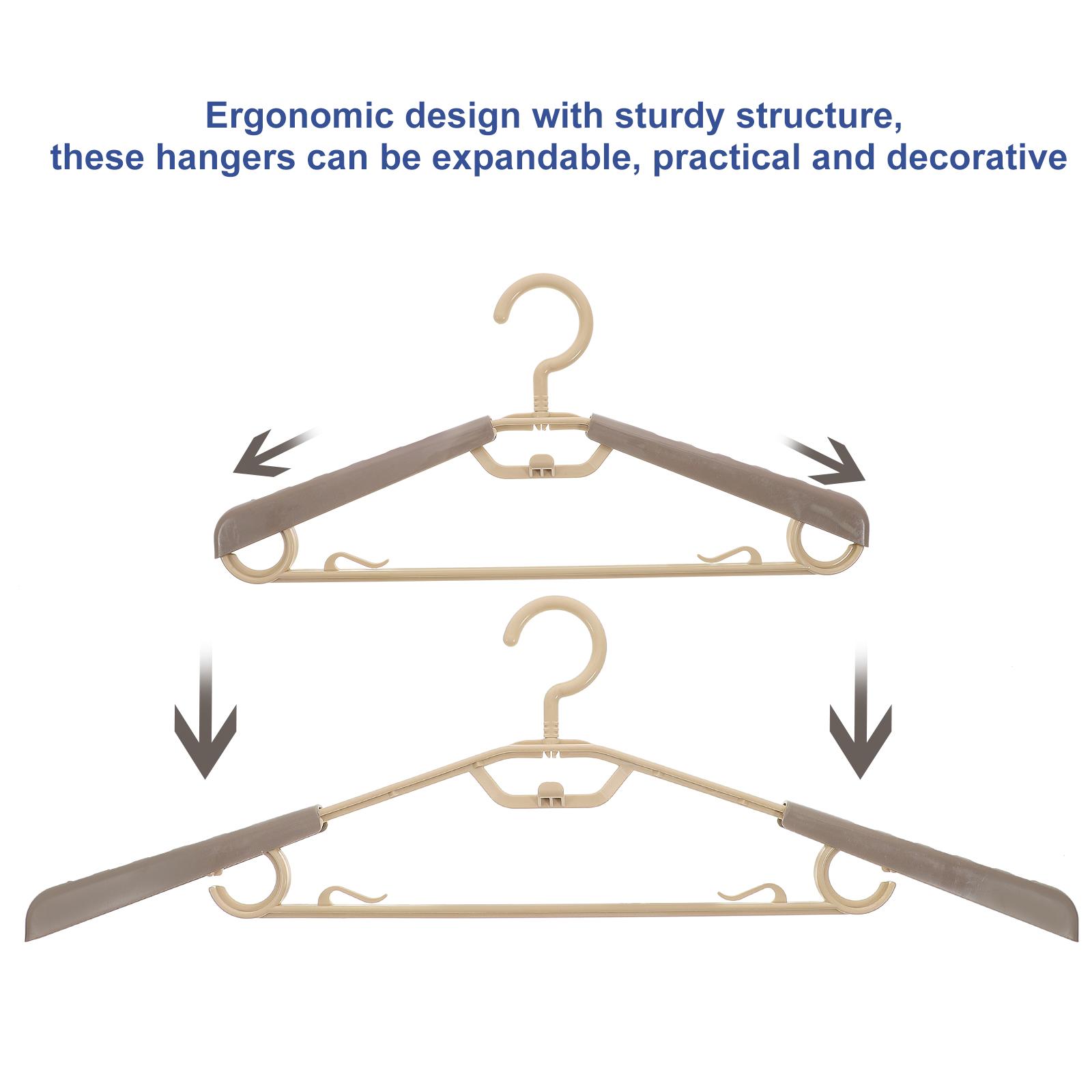 10pcs Extend Hangers Traceless No-Slip Clothes Durable Strong Clothes Hangers Rack Extra Wide Household Space Saver For Bedroom
10pcs Extend Hangers Traceless No-Slip Clothes Durable Strong Clothes Hangers Rack Extra Wide Household Space Saver For Bedroom