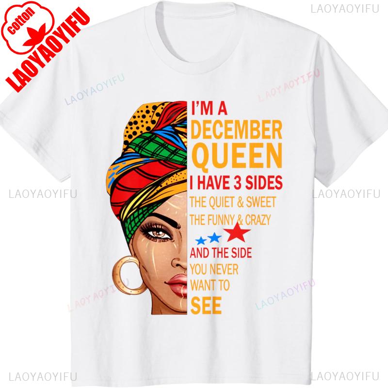 Three Sides Queen I Have Gift for December Birthday Match Letters Graphic Shirt Regular Crewneck Commuter Allmatch Shortsleev S
Three Sides Queen I Have Gift for December Birthday Match Letters Graphic Shirt Regular Crewneck Commuter Allmatch Shortsleev S