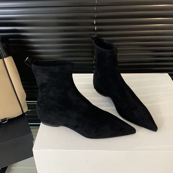 Европа, Америка 2025 осень и зима новые простые матовые замшевые плоские носки-ботинки на плоской подошве тонкие ботильоны темпераментные остроносые короткие ботинки женские 40
Европа, Америка 2025 осень и зима новые простые матовые замшевые плоские носки-ботинки на плоской подошве тонкие ботильоны темпераментные остроносые короткие ботинки женские 40