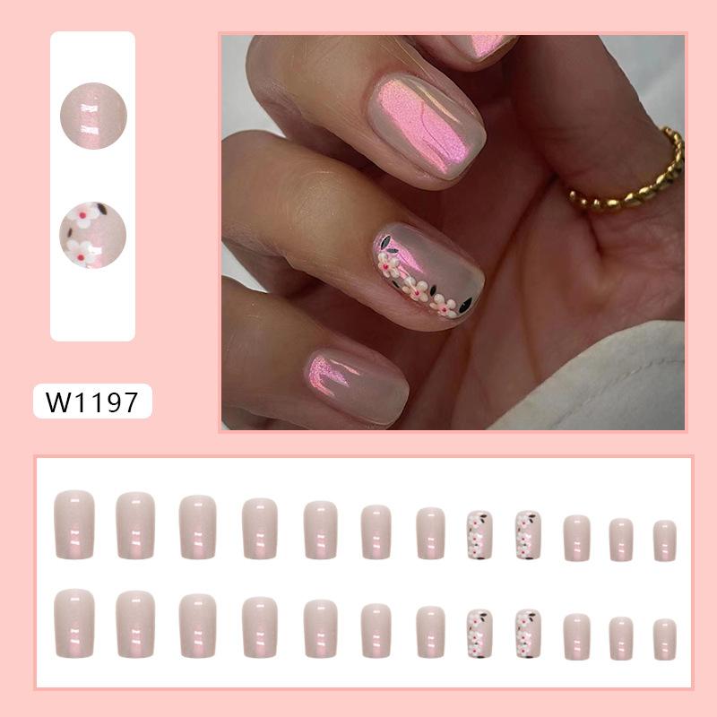 Европейский квадрат средней длины, белый авроральный цветочный весенне-летний нейл-арт, накладной ноготь
Европейский квадрат средней длины, белый авроральный цветочный весенне-летний нейл-арт, накладной ноготь