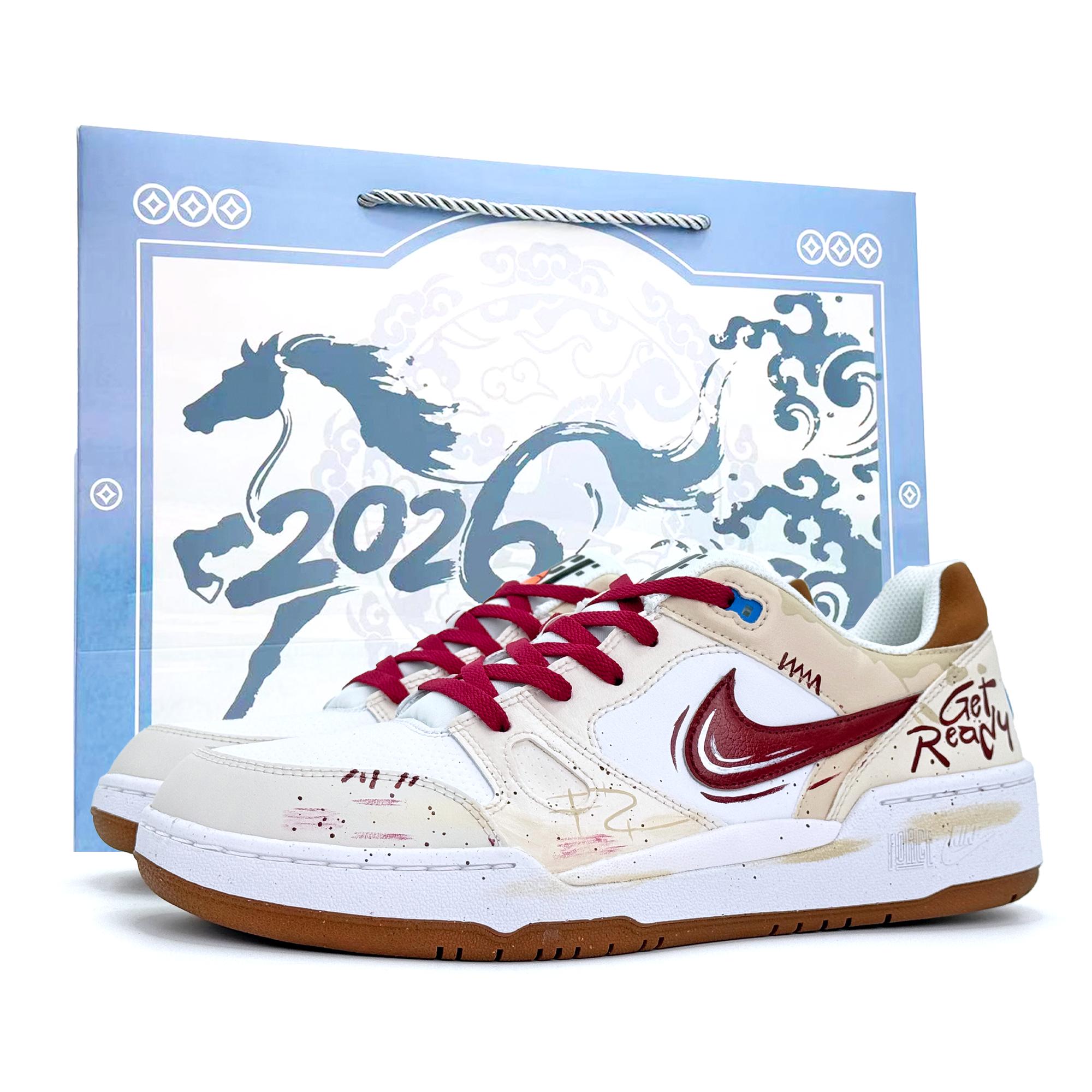 Nike Full Force Luck On Your Side Abrasion Resistant Low top Skateboard Shoes Men s Red Brown New HJ3485-121(Team1745--box) 40.5
Nike Full Force Luck On Your Side Abrasion Resistant Low top Skateboard Shoes Men s Red Brown New HJ3485-121(Team1745--box) 40.5
