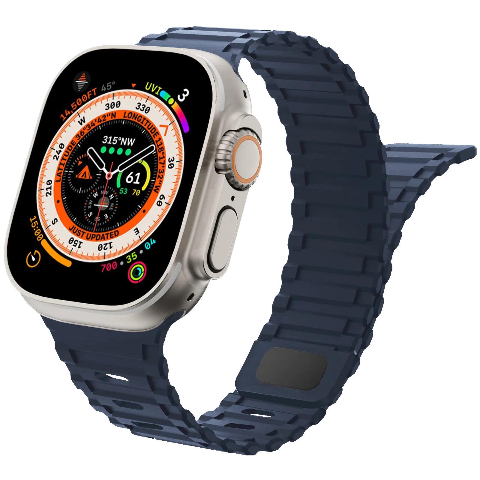Apple Watch Series 1-9 Sports Magnetic Mangosteen Silicone Strap 38/40/41mm
Apple Watch Series 1-9 Sports Magnetic Mangosteen Silicone Strap 38/40/41mm