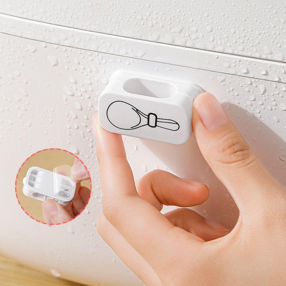 Adhesive Spoon Holder Plastic Rice Spoon Shelf Durable Placement Rack Kitchen Storage Supplies
Adhesive Spoon Holder Plastic Rice Spoon Shelf Durable Placement Rack Kitchen Storage Supplies