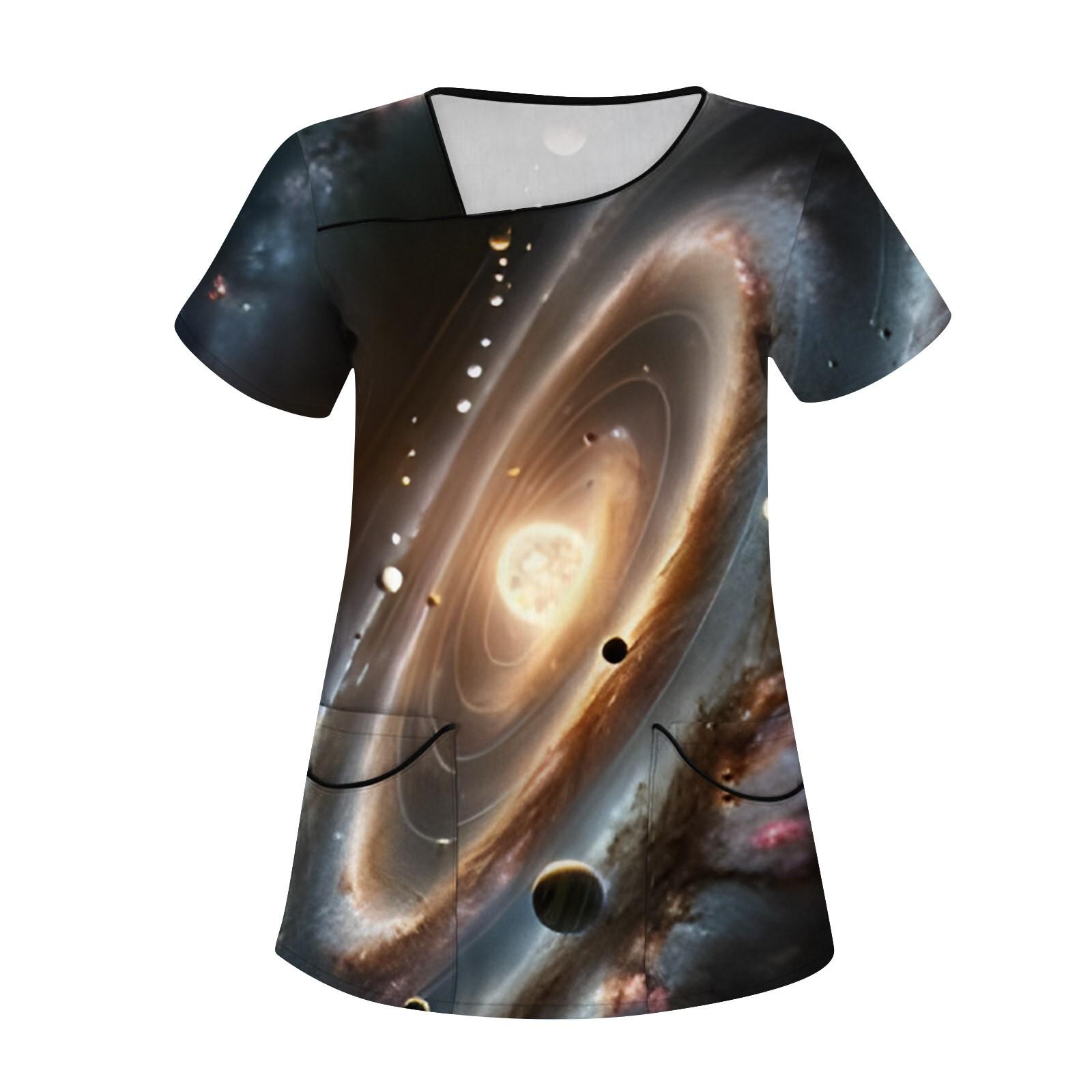 Жіночий модний принтований робочий одяг з короткими рукавами та кишенями. Верхній одяг XXL Кіновар
Жіночий модний принтований робочий одяг з короткими рукавами та кишенями. Верхній одяг XXL Кіновар