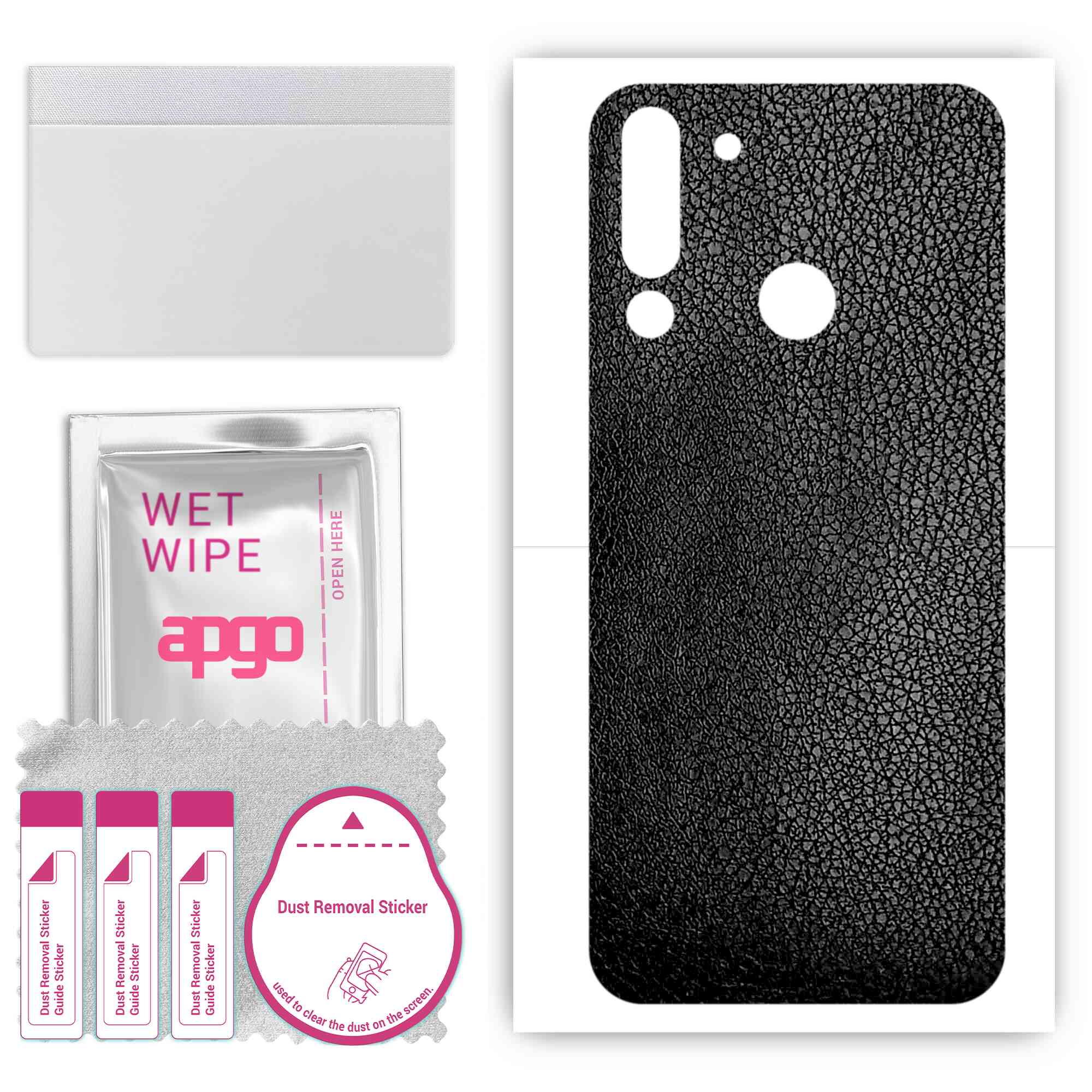 Apgo Protective Skin Sticker для задньої панелі, сумісної з HTC Wildfire E3, Wrap Film, Foil, Vinyl - Pattern Black Leather
Apgo Protective Skin Sticker для задньої панелі, сумісної з HTC Wildfire E3, Wrap Film, Foil, Vinyl - Pattern Black Leather