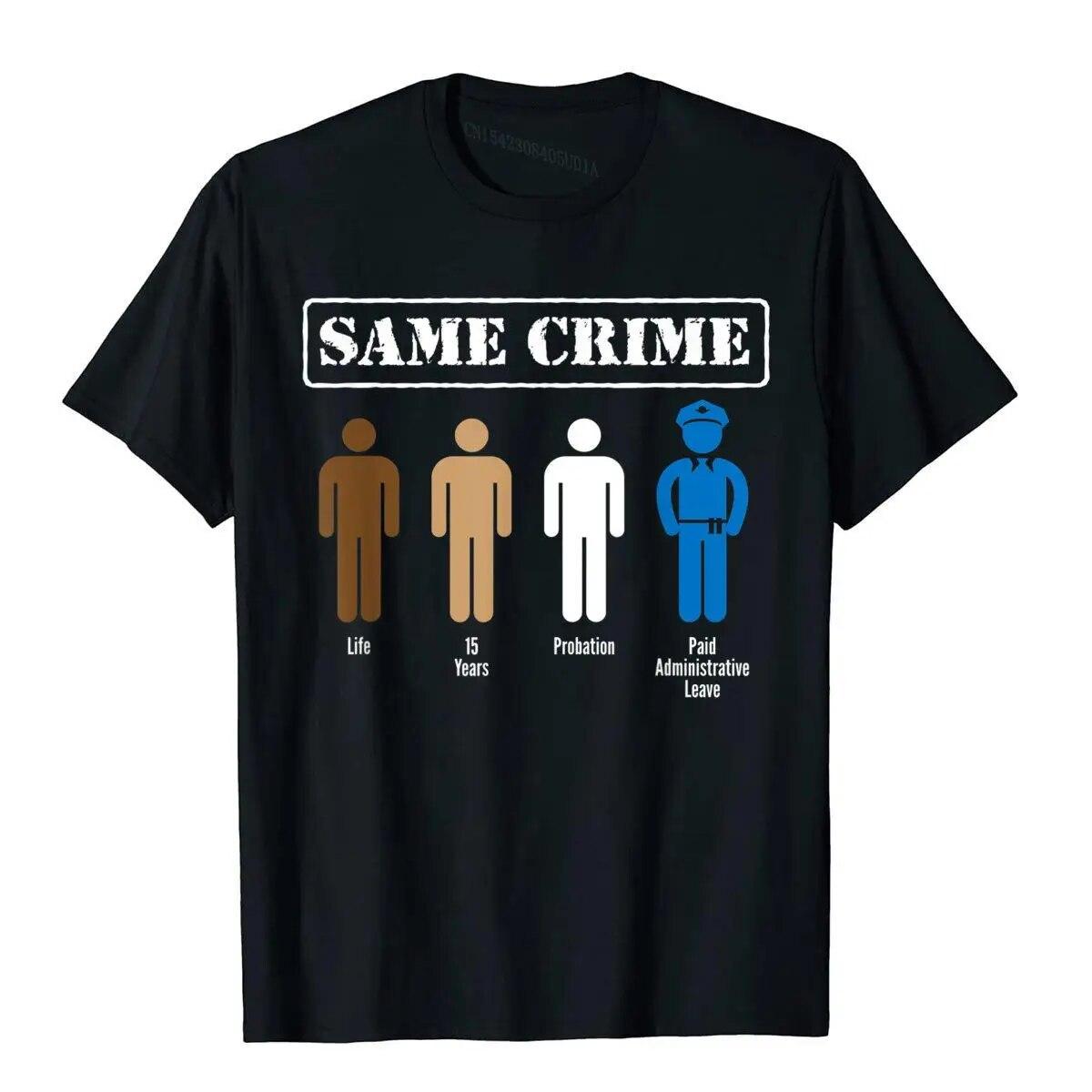 Забавная сатирическая футболка Same Crime Different Time, летние футболки унисекс, новые хлопковые топы, рубашки в стиле хип-хоп
Забавная сатирическая футболка Same Crime Different Time, летние футболки унисекс, новые хлопковые топы, рубашки в стиле хип-хоп