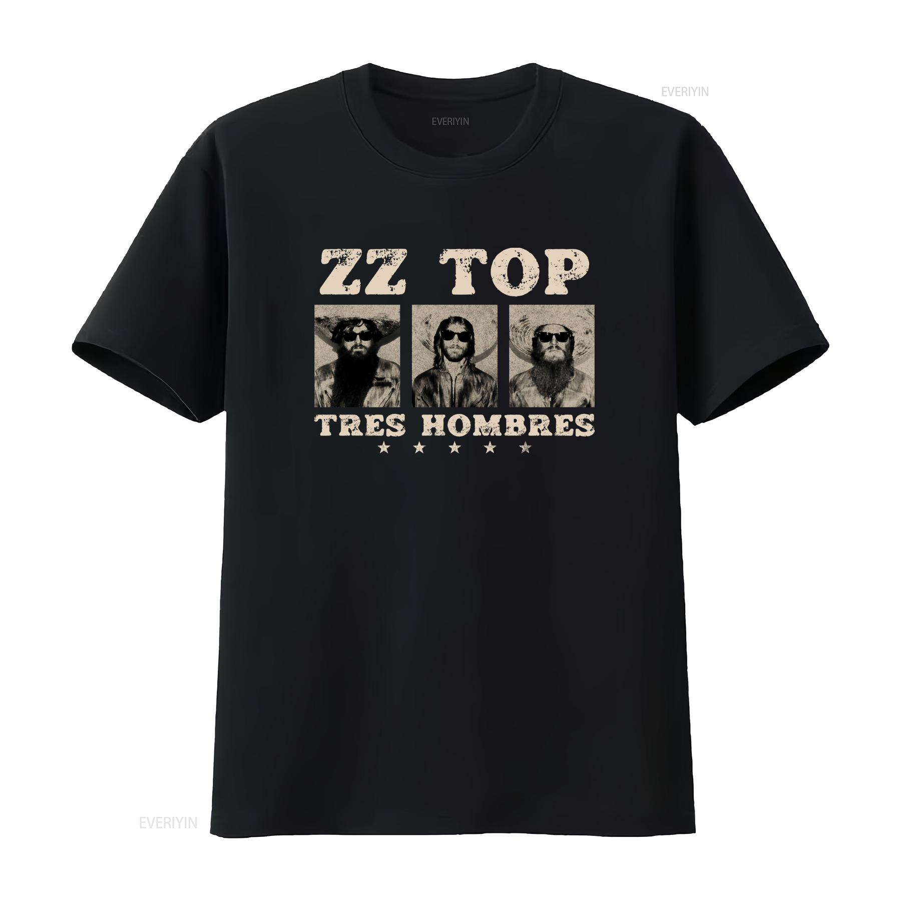 Tres Hombres ZZ Top Retro Rock Blues La Grange Jesus Just Left Chicago T Shirt vintage Washed Stretched homme fashion Stylish 4XL
Tres Hombres ZZ Top Retro Rock Blues La Grange Jesus Just Left Chicago T Shirt vintage Washed Stretched homme fashion Stylish 4XL