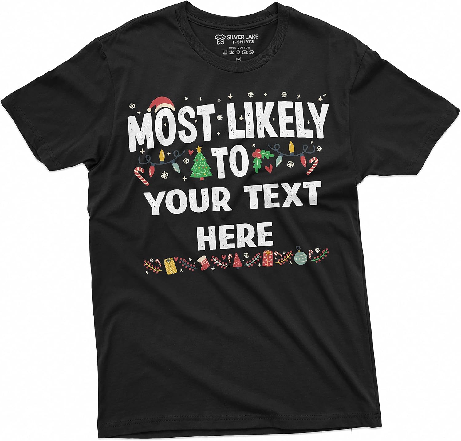 Christmas Party Custom T-Shirt Most Likely to Your Text Here Ugly Sweater Party Tee S разноцветный
Christmas Party Custom T-Shirt Most Likely to Your Text Here Ugly Sweater Party Tee S разноцветный