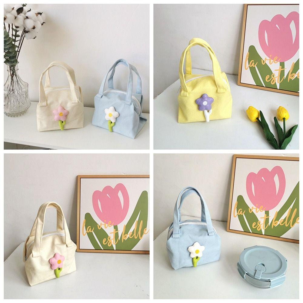 Candy Color Flower Makeup Bag Zipper Small Lunch Bag Elegant Canvas Flower Handbag Shopping
Candy Color Flower Makeup Bag Zipper Small Lunch Bag Elegant Canvas Flower Handbag Shopping