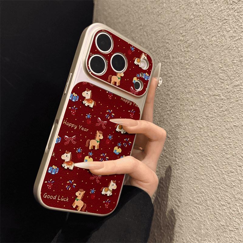 Bow horse for iPhone17promax mobile phone case Apple s new niche leather case apple 17promax
Bow horse for iPhone17promax mobile phone case Apple s new niche leather case apple 17promax