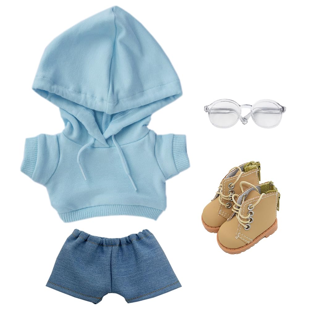niannyyhouse 10cm 15cm 20cm Plush Clothes Loose Fit Hoodie Jeans Glasses Shoes Dress Up Cotton Doll Accessories (A7, 20cm)
niannyyhouse 10cm 15cm 20cm Plush Clothes Loose Fit Hoodie Jeans Glasses Shoes Dress Up Cotton Doll Accessories (A7, 20cm)