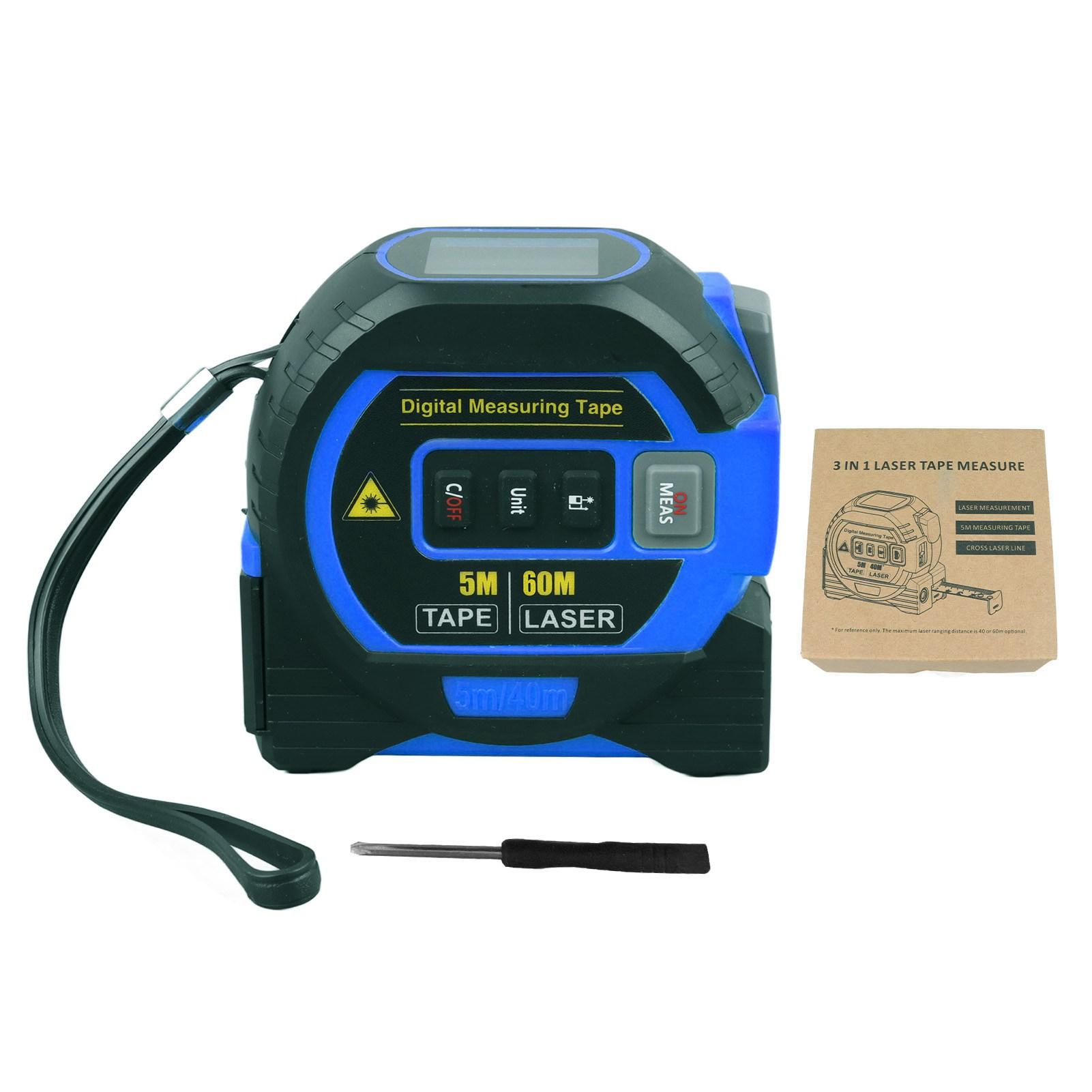 3 In 1 Digital Tape Measure Blue High Elasticity Accurate Auto Lock Digital Distance Tape for 40m
3 In 1 Digital Tape Measure Blue High Elasticity Accurate Auto Lock Digital Distance Tape for 40m