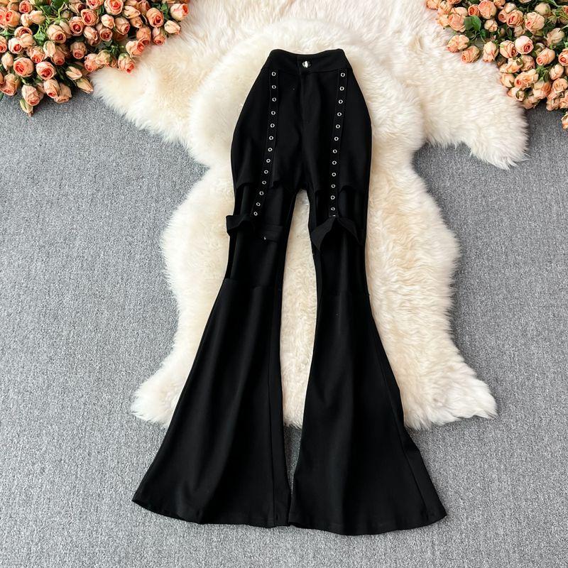 K-style Spring High Waist Black Casual Bell-Bottoms Black L
K-style Spring High Waist Black Casual Bell-Bottoms Black L