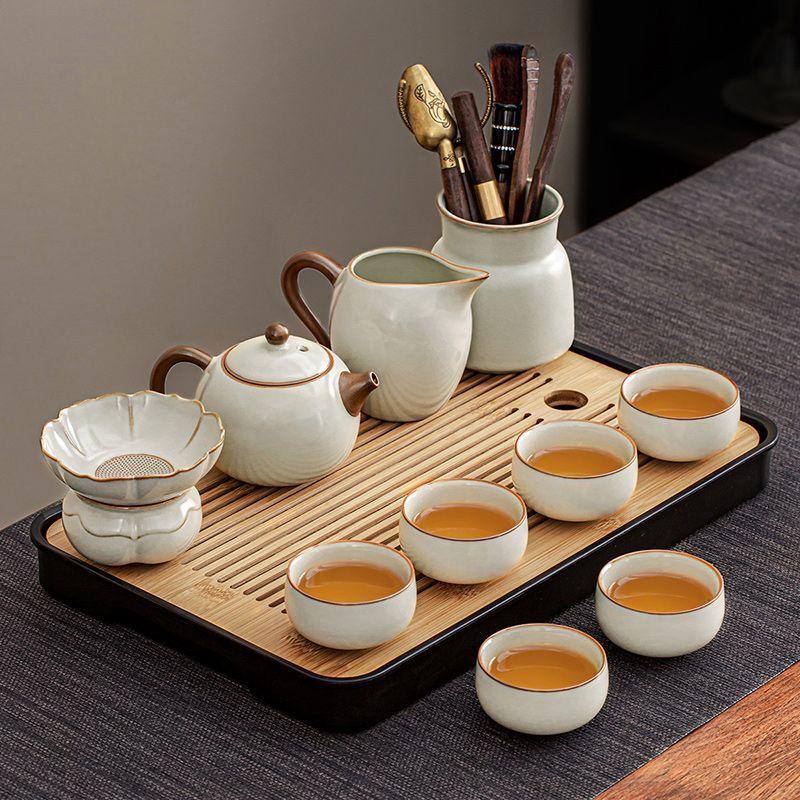 Цзяканмин Керамический чайный набор Гунфу Жу窑
Цзяканмин Керамический чайный набор Гунфу Жу窑