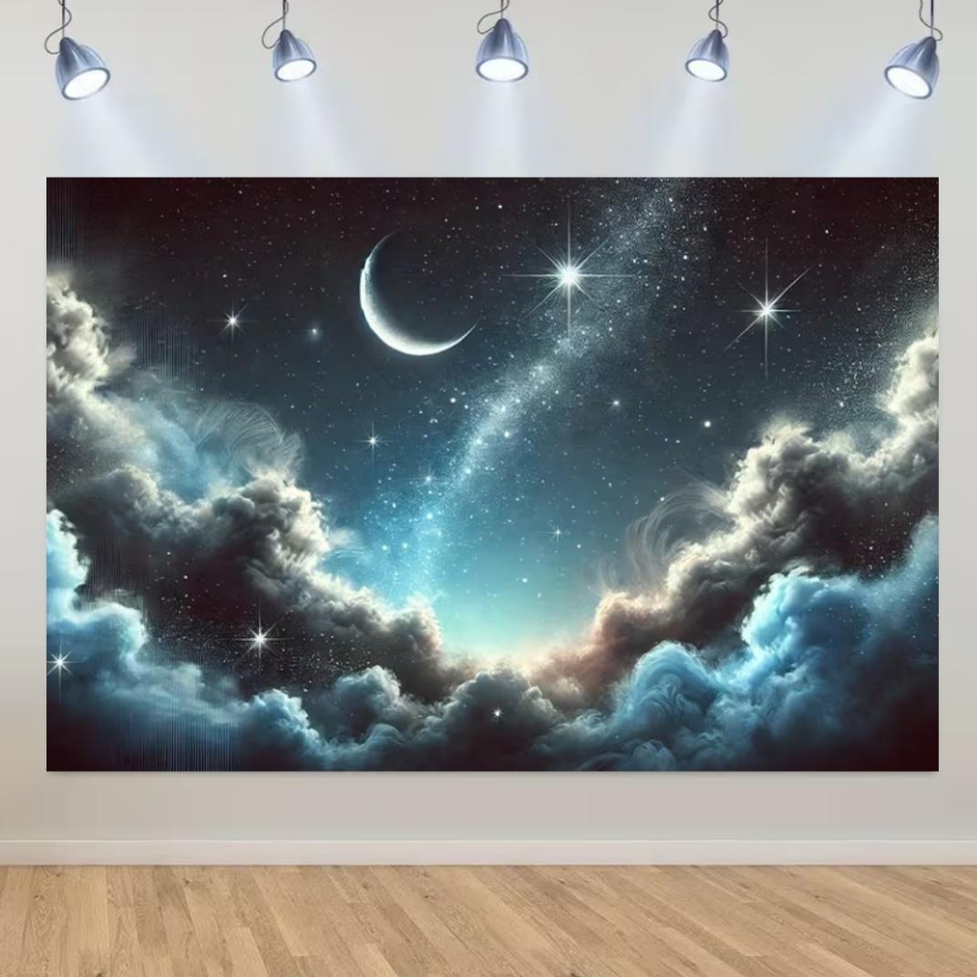 Night Moon Starry Sky Photography Background Colorful Cloud Backdrop Child Room Party Decor Banner Portrait Photo Prop Kid Gifs 120X90CM
Night Moon Starry Sky Photography Background Colorful Cloud Backdrop Child Room Party Decor Banner Portrait Photo Prop Kid Gifs 120X90CM
