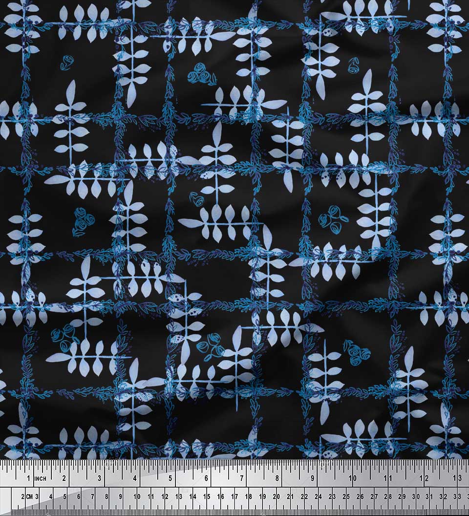 Soimoi Black Japan Crepe Satin Fabric Leaves & Floral Check Print Fabric by the metre 42 Inch 42 Inch Wide - Poly Crepe коричневый
Soimoi Black Japan Crepe Satin Fabric Leaves & Floral Check Print Fabric by the metre 42 Inch 42 Inch Wide - Poly Crepe коричневый