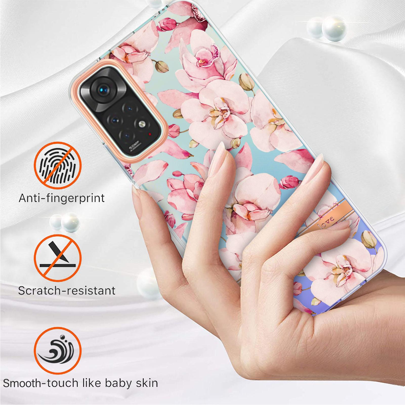 For Xiaomi Redmi Note 11 4G (Qualcomm)/Note 11S 4G Case IMD IML Flower Pattern Electroplated TPU Back Cover HC001 Green Gardenia
For Xiaomi Redmi Note 11 4G (Qualcomm)/Note 11S 4G Case IMD IML Flower Pattern Electroplated TPU Back Cover HC001 Green Gardenia