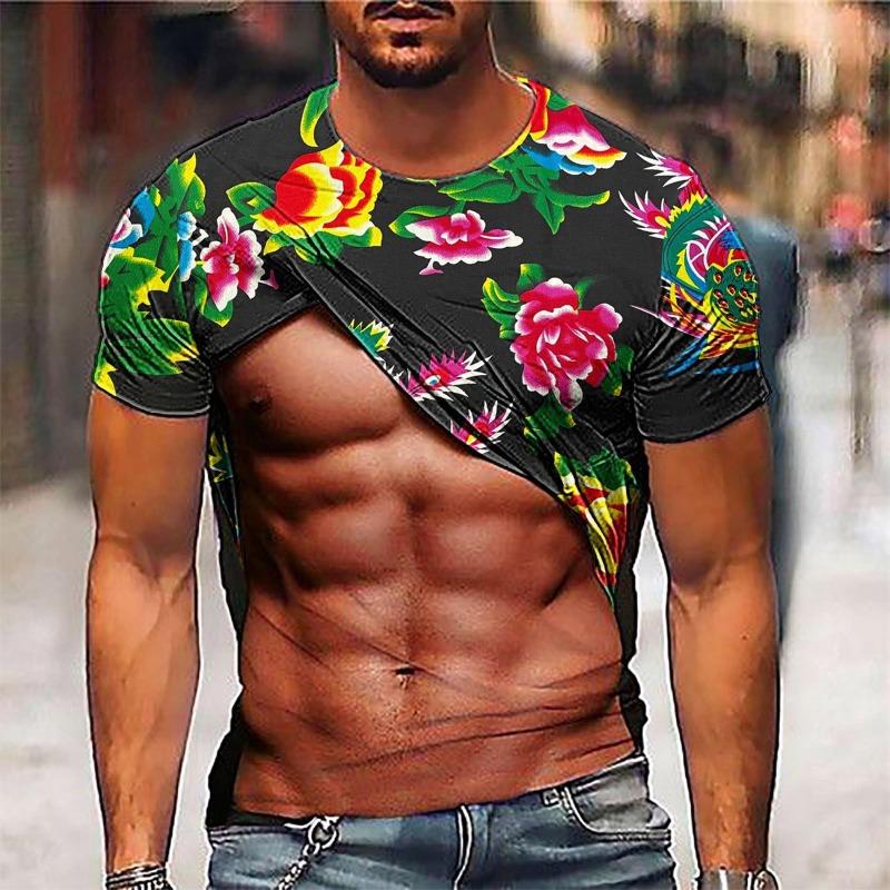 Мужская 3D-печатная футболка с короткими рукавами и имитацией мышц 3D, повседневный пуловер с короткими рукавами 6XL
Мужская 3D-печатная футболка с короткими рукавами и имитацией мышц 3D, повседневный пуловер с короткими рукавами 6XL