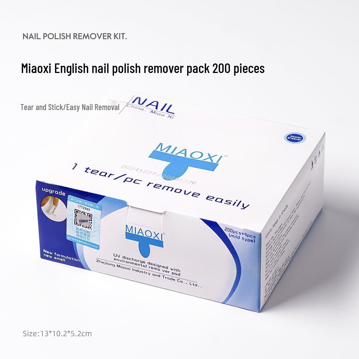 Miaoqian 200-Count Gel and Nail Polish Remover Wipes for Nail Art
Miaoqian 200-Count Gel and Nail Polish Remover Wipes for Nail Art