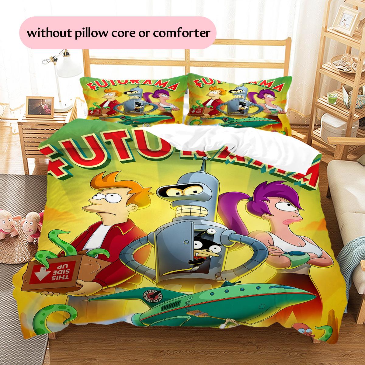Futurama Pattern Bedding Quilt Set Home Decoration Gift (1 * duvet cover + 2 * pillowcase without core) 135x200cm
Futurama Pattern Bedding Quilt Set Home Decoration Gift (1 * duvet cover + 2 * pillowcase without core) 135x200cm