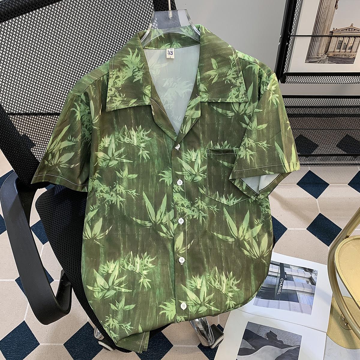 Summer Ink Painting Flower Short Sleeve Shirt Men s BF Casual Thin High-Grade Half Sleeve Cuban Collar Ice Silk Shirt 3XL зелений
Summer Ink Painting Flower Short Sleeve Shirt Men s BF Casual Thin High-Grade Half Sleeve Cuban Collar Ice Silk Shirt 3XL зелений