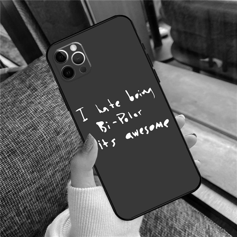I Hate Being Bipolar Its Awesome Phone Case For iPhone 16 15 14 13 12 11 Pro Max 12 13 mini XR 15 16 Plus 16e Cover Shell iPhone 16
I Hate Being Bipolar Its Awesome Phone Case For iPhone 16 15 14 13 12 11 Pro Max 12 13 mini XR 15 16 Plus 16e Cover Shell iPhone 16