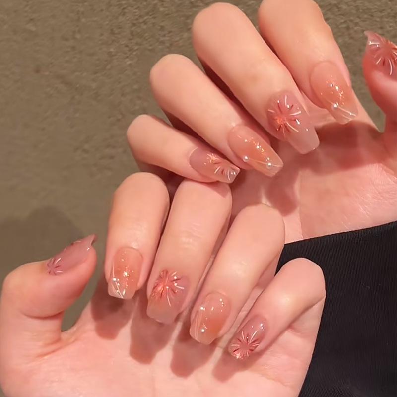 Handmade Cat Eye Blush Gradient Fireworks Press-On Nails - TikTok Hot Style Manicure Nail Art Gel Glue Set
Handmade Cat Eye Blush Gradient Fireworks Press-On Nails - TikTok Hot Style Manicure Nail Art Gel Glue Set
