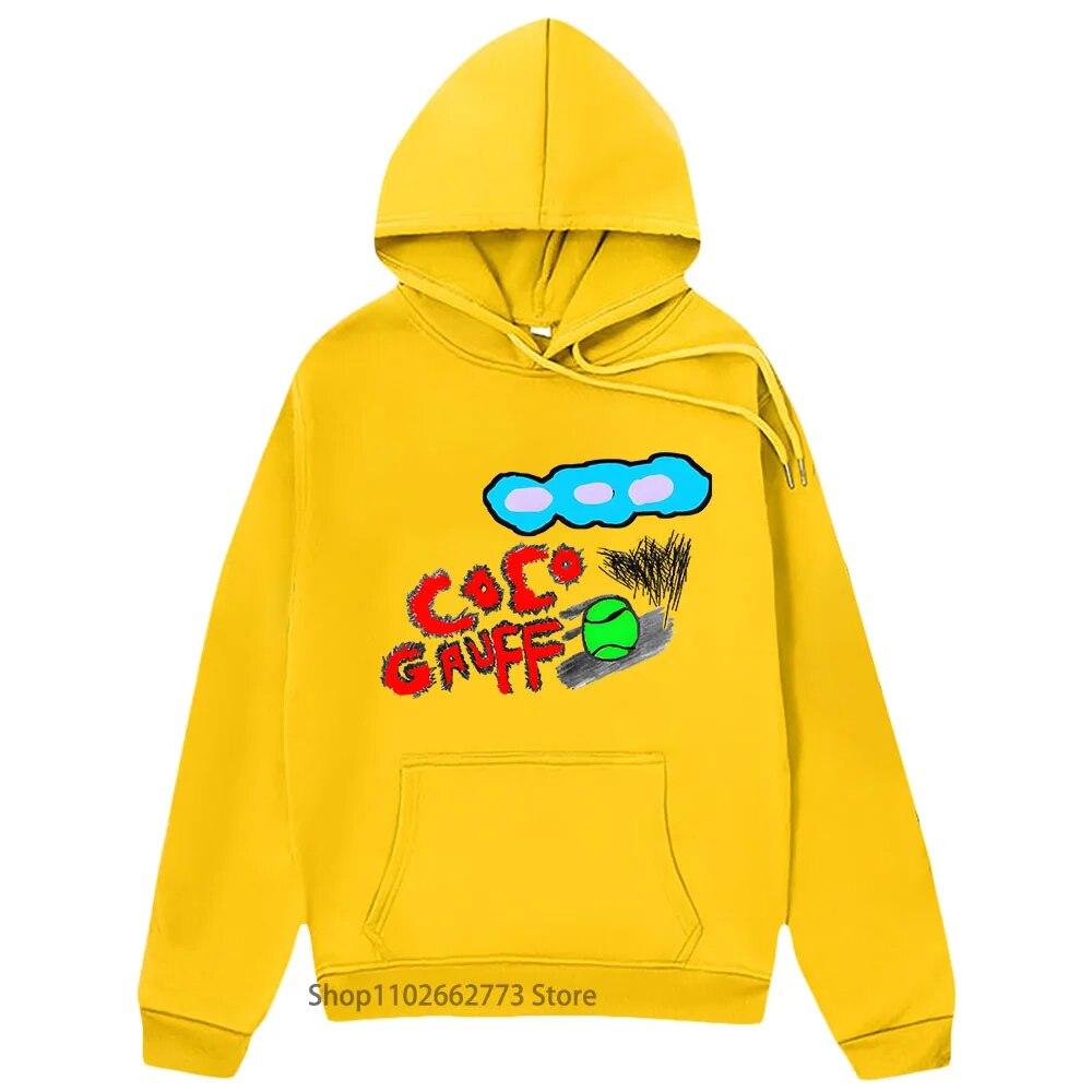 Толстовка с капюшоном Coco Gauff для тенниса и игрового принта, одежда унисекс, осенне-зимний пуловер унисекс с длинным рукавом, повседневная женская одежда Y2k Sudaderas 4XL
Толстовка с капюшоном Coco Gauff для тенниса и игрового принта, одежда унисекс, осенне-зимний пуловер унисекс с длинным рукавом, повседневная женская одежда Y2k Sudaderas 4XL