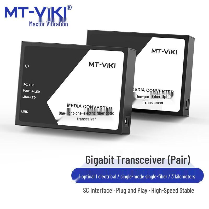 MT-viki Gigabit Fiber Optic Transceiver Pair
MT-viki Gigabit Fiber Optic Transceiver Pair