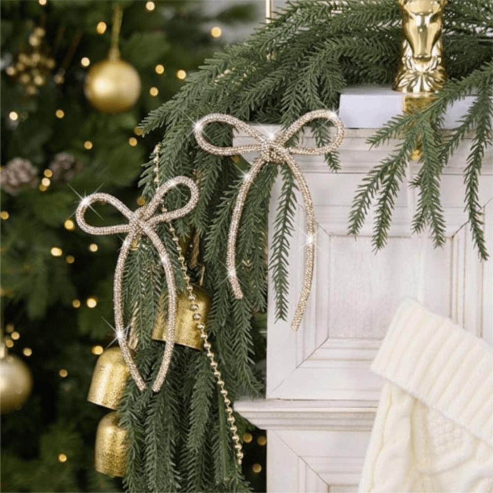 6 Pieces Set Twist Tie Attachment Glitter Rhinestone Bow Xmas Tree Decoration золотой/шампанского
6 Pieces Set Twist Tie Attachment Glitter Rhinestone Bow Xmas Tree Decoration золотой/шампанского