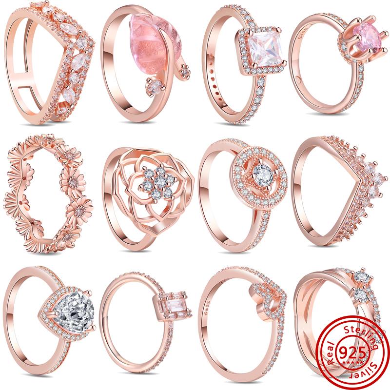 S925 Стерлингового Серебра Розовое Золото Блестящая Дейзи Венчик Кольцо Сверкающее Сердце Любовь Кольца Cz Для Женщин Обручальные Ювелирные Изделия Юбилей
S925 Стерлингового Серебра Розовое Золото Блестящая Дейзи Венчик Кольцо Сверкающее Сердце Любовь Кольца Cz Для Женщин Обручальные Ювелирные Изделия Юбилей