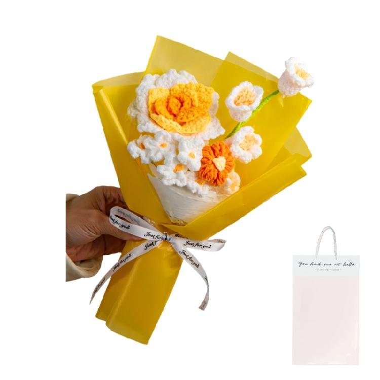 Delicate Hand Knitted Rose And Lilies Bouquets Including Forget Me Nots Wool Bouquets Perfect For Graduation And Decors помаранчевий
Delicate Hand Knitted Rose And Lilies Bouquets Including Forget Me Nots Wool Bouquets Perfect For Graduation And Decors помаранчевий
