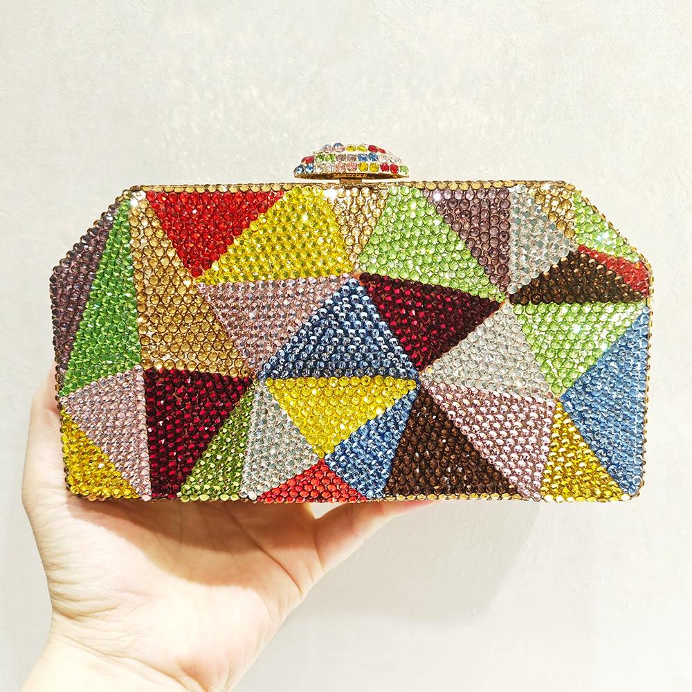 Yellow/Green/Blue Multicolored Diamond Evening Clutch Bags WHTUOHENG Women’s Crystal Rhinestone Wedding Handbag Party Purse 18cmX10cmX7cm
Yellow/Green/Blue Multicolored Diamond Evening Clutch Bags WHTUOHENG Women’s Crystal Rhinestone Wedding Handbag Party Purse 18cmX10cmX7cm