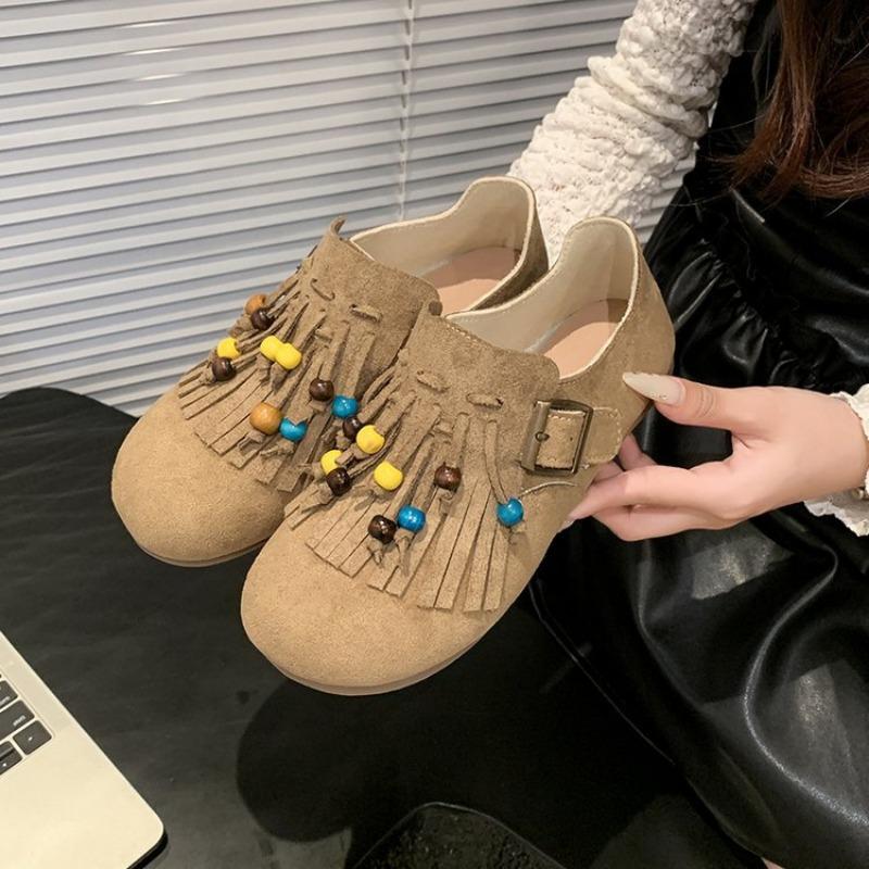 Beaded tassel fashion women s autumn and winter flat-bottomed bag head casual shoes retro with skirt lazy shoes 35 хаки
Beaded tassel fashion women s autumn and winter flat-bottomed bag head casual shoes retro with skirt lazy shoes 35 хаки