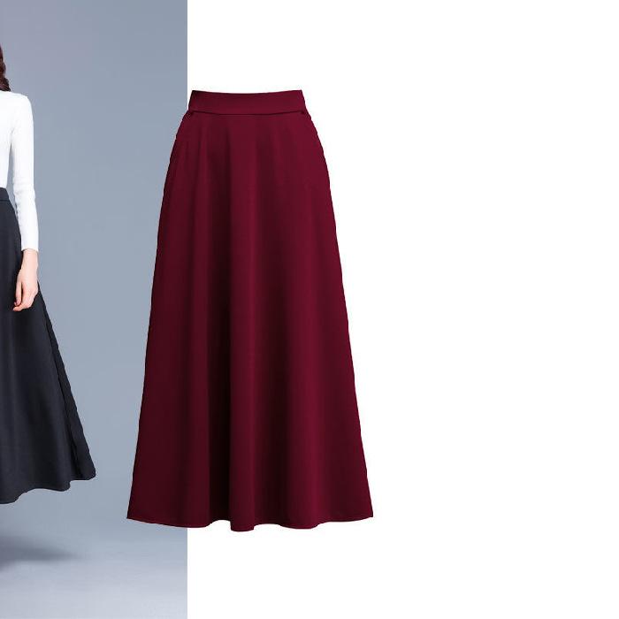 Half-length long skirt, large swing skirt A-shaped skirt, high waist and thin, versatile Korean version of large-size women XXXL бордовий
Half-length long skirt, large swing skirt A-shaped skirt, high waist and thin, versatile Korean version of large-size women XXXL бордовий