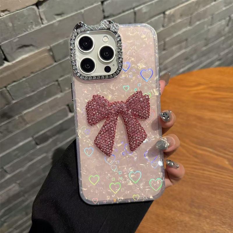 iPhone 17 Pro Max Case with Heart Shell Pattern, Cat Ears, and Big Bow - Compatible with Apple 16/15/11 iPhone 15 Plus
iPhone 17 Pro Max Case with Heart Shell Pattern, Cat Ears, and Big Bow - Compatible with Apple 16/15/11 iPhone 15 Plus