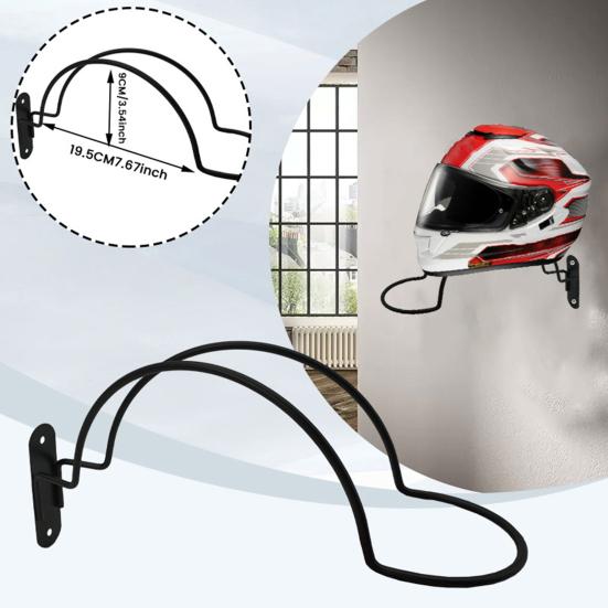 Wall Mounted Helmet Rack Durable Construction Strong Load-bearing Simple Installation Metal Rack Helmet Holder Hook чорний
Wall Mounted Helmet Rack Durable Construction Strong Load-bearing Simple Installation Metal Rack Helmet Holder Hook чорний