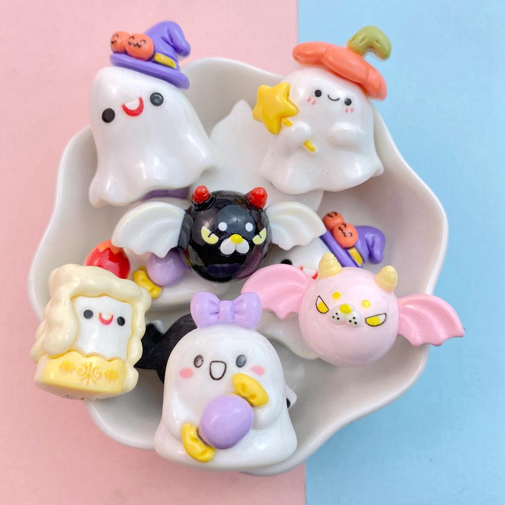 10Pcs New Resin Cartoon Halloween Series Bat, Ghost Flat Back Parts Decorative Hair Accessories Bow Accessories
10Pcs New Resin Cartoon Halloween Series Bat, Ghost Flat Back Parts Decorative Hair Accessories Bow Accessories