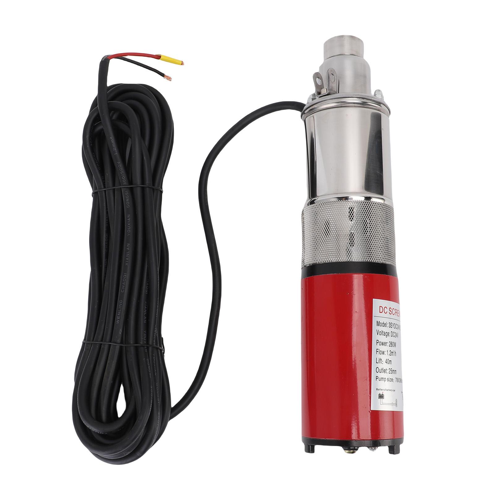 260W Deep Well Submersible Pump Stainless Steel Screw Water Pump for Farm Ranch Irrigation 1.2m³ h High Flow 40M Head
260W Deep Well Submersible Pump Stainless Steel Screw Water Pump for Farm Ranch Irrigation 1.2m³ h High Flow 40M Head