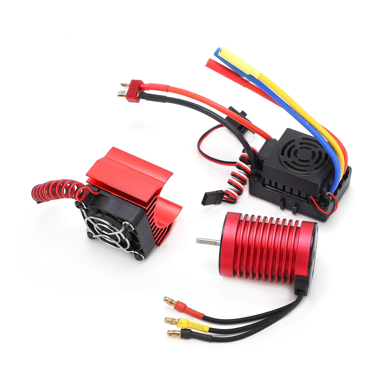 Waterproof F540 4370KV 4 Pole Brushless Motor 60A ESC Set with Heat Sink Combo for 1/10 RC Car
Waterproof F540 4370KV 4 Pole Brushless Motor 60A ESC Set with Heat Sink Combo for 1/10 RC Car