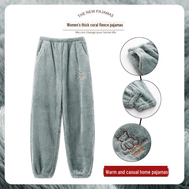 Женские зимние плюшевые теплые пижамные штаны - свободные, утолщенные, уютные брюки XL (60-70 kg)
Женские зимние плюшевые теплые пижамные штаны - свободные, утолщенные, уютные брюки XL (60-70 kg)