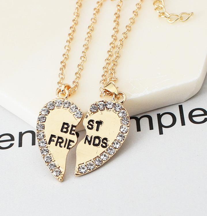 2 Pcs/set Love English Pendant Alloy Ornaments Fashion Best Friends Heart Necklace Good Friends Choker Statement Necklace золотий
2 Pcs/set Love English Pendant Alloy Ornaments Fashion Best Friends Heart Necklace Good Friends Choker Statement Necklace золотий