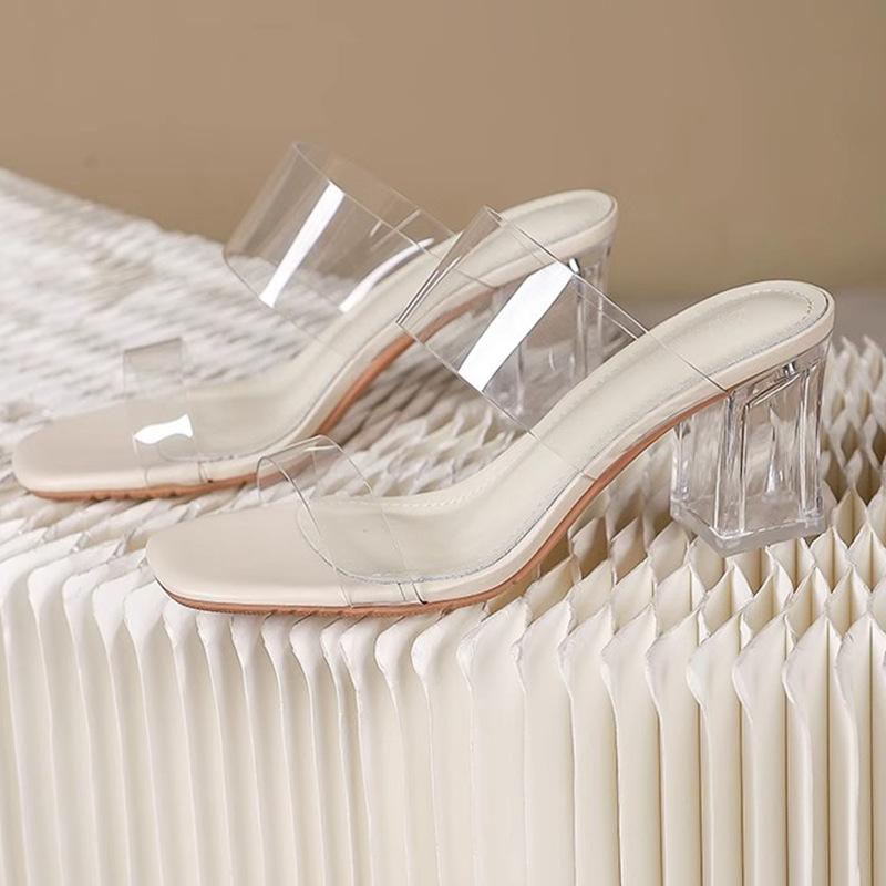 2024 new female drag fairy wind wear crystal heel fashion shoes transparent one-word strap high heels thick heel sandals 35
2024 new female drag fairy wind wear crystal heel fashion shoes transparent one-word strap high heels thick heel sandals 35