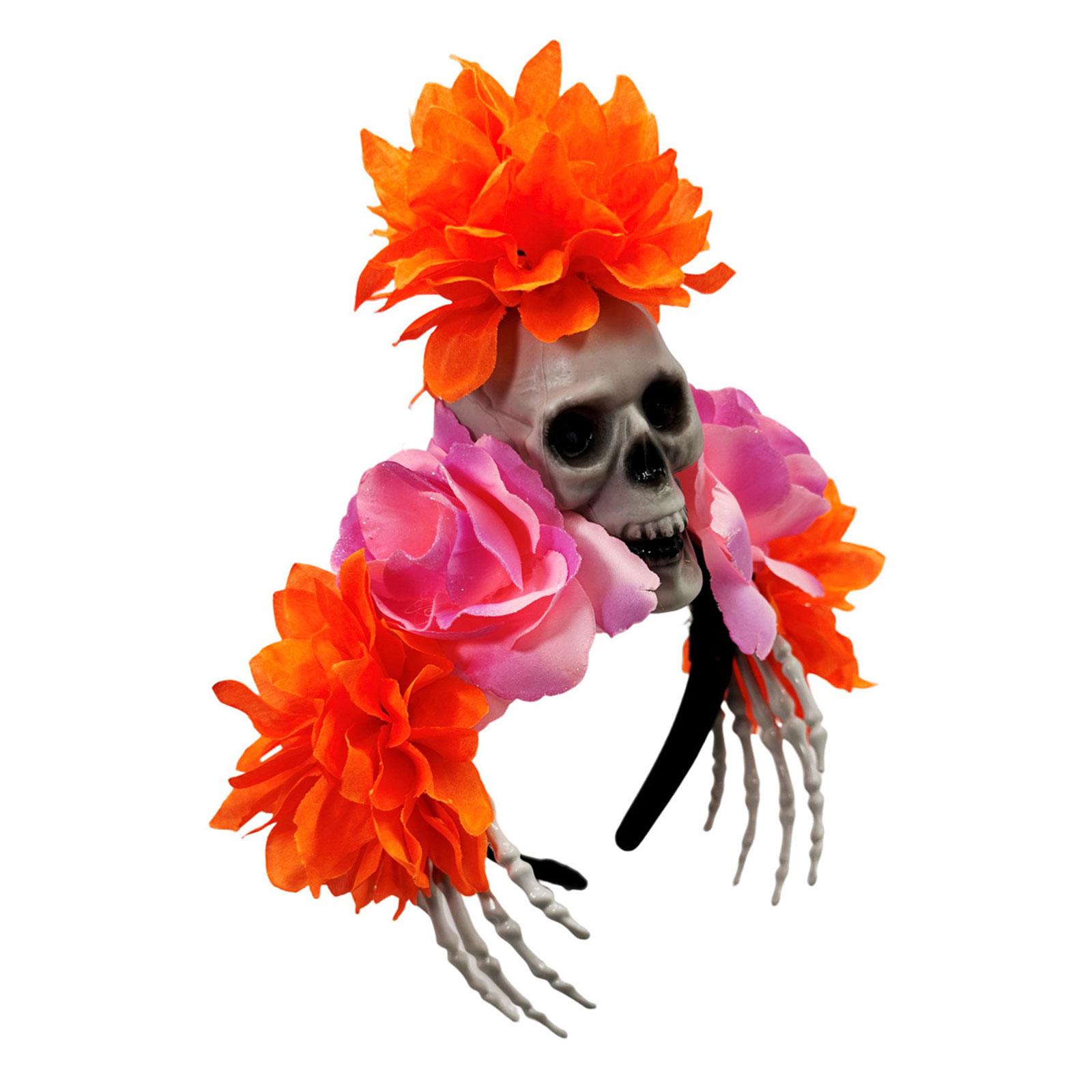 Realistic Skull Skeleton Hand Headband For Halloween Costume Parties And Spooky Event with Colorful Flower for Women Men D
Realistic Skull Skeleton Hand Headband For Halloween Costume Parties And Spooky Event with Colorful Flower for Women Men D