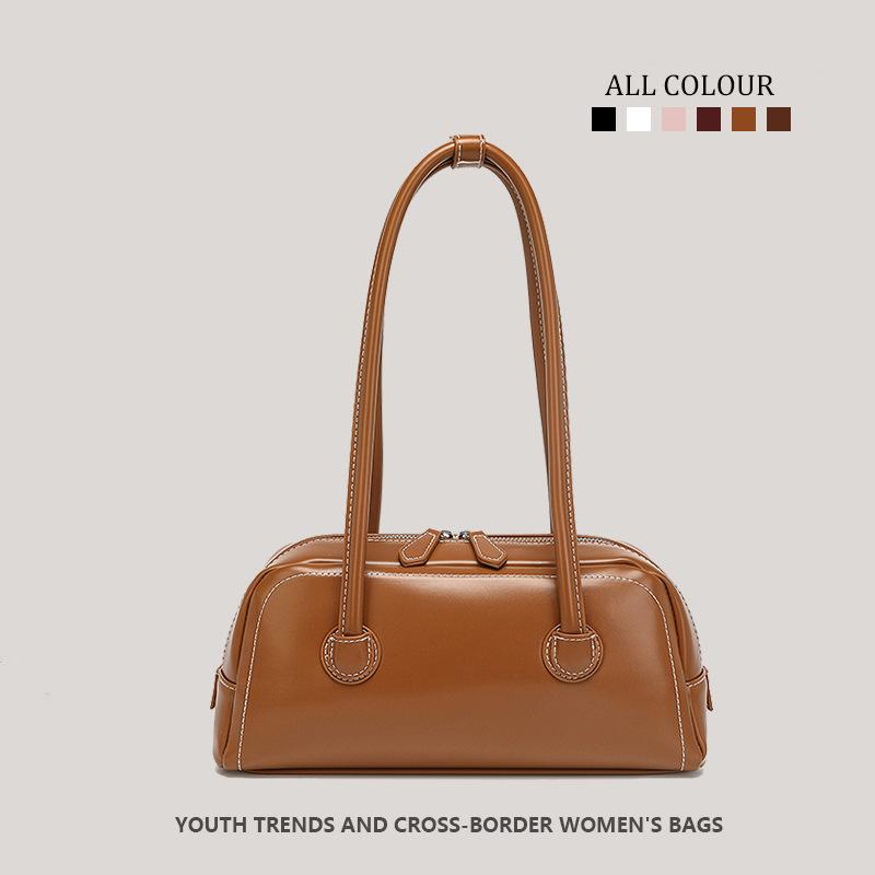 Simple armpit bag, high-end sense niche fashion portable shoulder bag, retro bowling commuter baguette bag 31-9-14 коричневий
Simple armpit bag, high-end sense niche fashion portable shoulder bag, retro bowling commuter baguette bag 31-9-14 коричневий