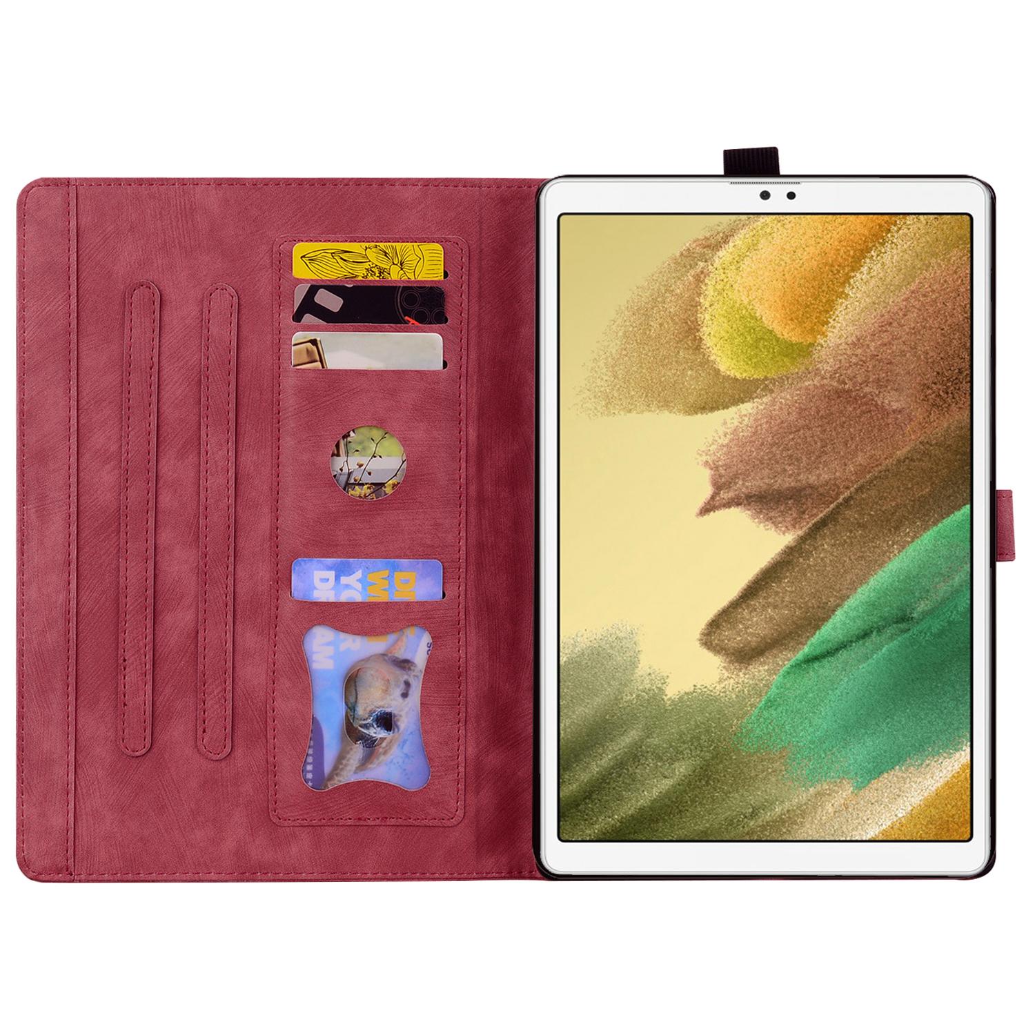 Stand Tablet Case for Samsung Galaxy Tab A7 Lite 8.7-inch PU Leather Imprinted Flower Cat Cover with Card Slots Wine Red
Stand Tablet Case for Samsung Galaxy Tab A7 Lite 8.7-inch PU Leather Imprinted Flower Cat Cover with Card Slots Wine Red