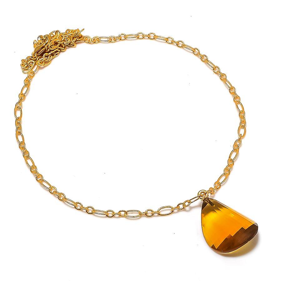 Citrine Gemstone Handmade 925 Sterling Silver Jewelry Necklace 20 GK-7566
Citrine Gemstone Handmade 925 Sterling Silver Jewelry Necklace 20 GK-7566