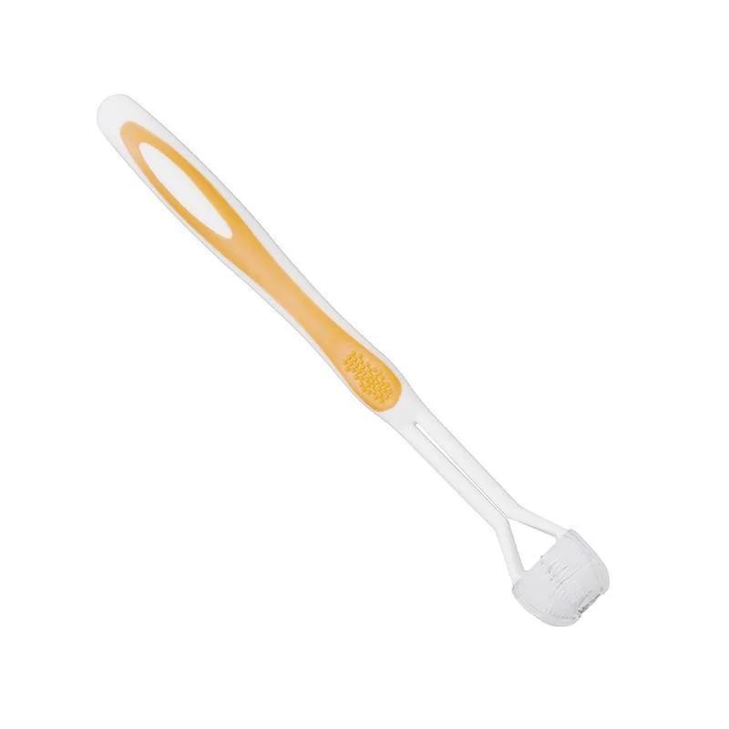 3-сторонняя зубная щетка с ультратонкой мягкой щетиной, зубная щетка для взрослых для здоровья, для особых потребностей, более легкий очиститель полости рта, уход за зубами жёлтый
3-сторонняя зубная щетка с ультратонкой мягкой щетиной, зубная щетка для взрослых для здоровья, для особых потребностей, более легкий очиститель полости рта, уход за зубами жёлтый