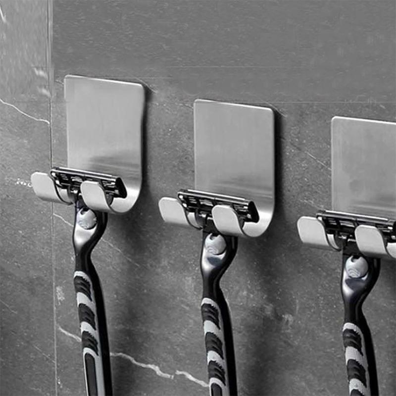 1/3/5pcs Stainless Steel Razor Hook Wall Mounted Razor Rack Storage Rack Seamless Razor Storage Rack Wall Self Adhesive Hook
1/3/5pcs Stainless Steel Razor Hook Wall Mounted Razor Rack Storage Rack Seamless Razor Storage Rack Wall Self Adhesive Hook